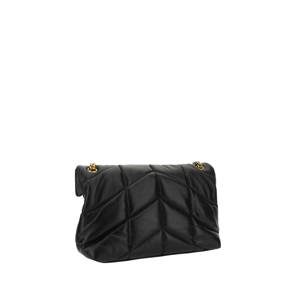 Black Lamb Leather Shoulder Bag Bags Saint Laurent
