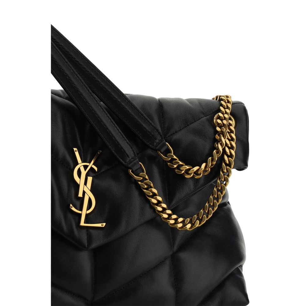 Black Lamb Leather Shoulder Bag Bags Saint Laurent