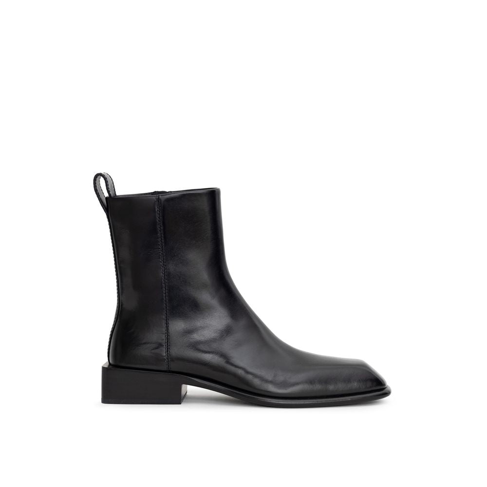 Black Leather Ankle Boots Shoes Alexander Wang