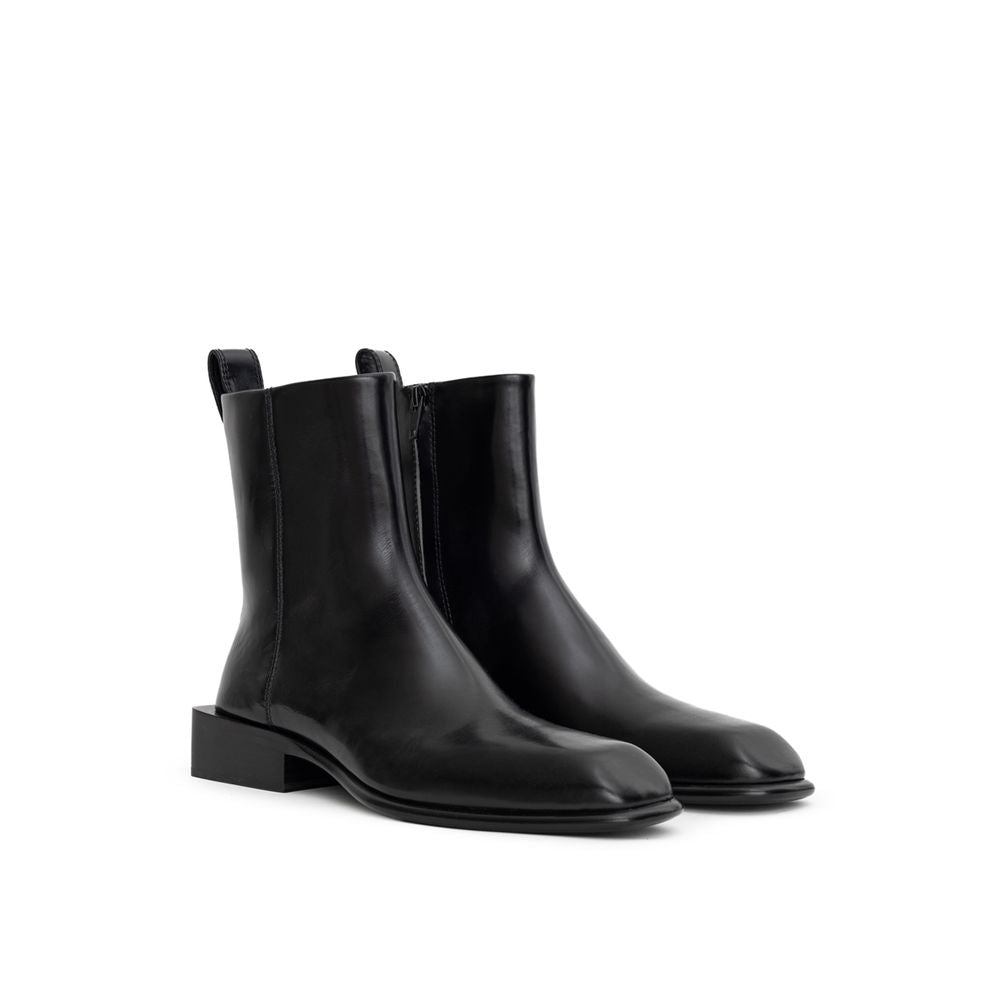 Black Leather Ankle Boots Shoes Alexander Wang