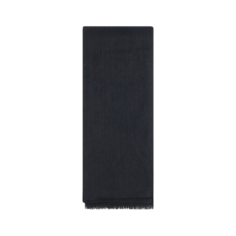 Black Cashmere Scarf Scarve Brunello Cucinelli