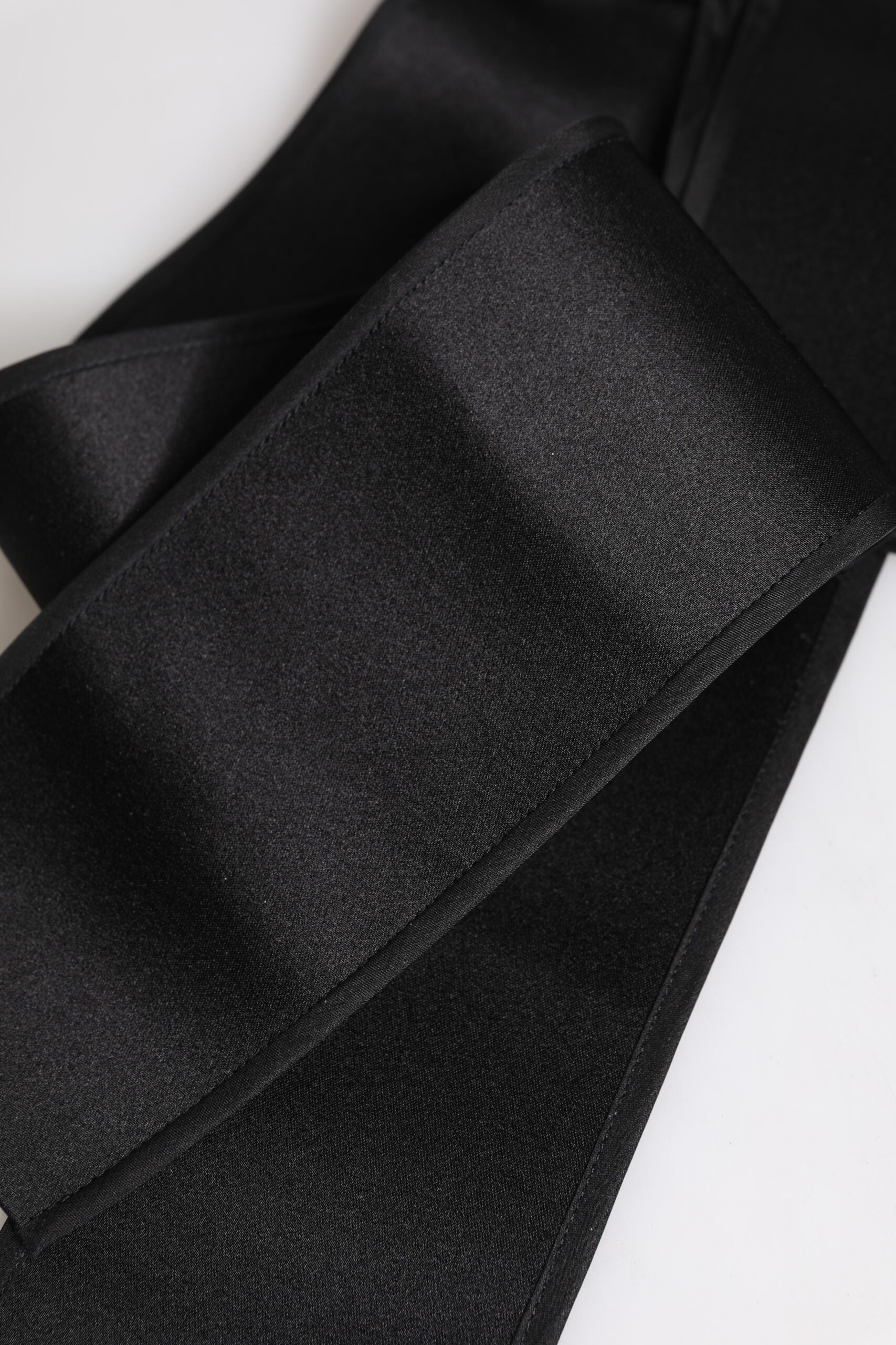 Black Satin Wide Waist Belt Dolce & Gabbana