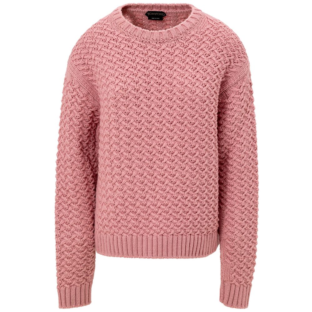 Pink Wool Sweatshirt Knitwear Tom Ford