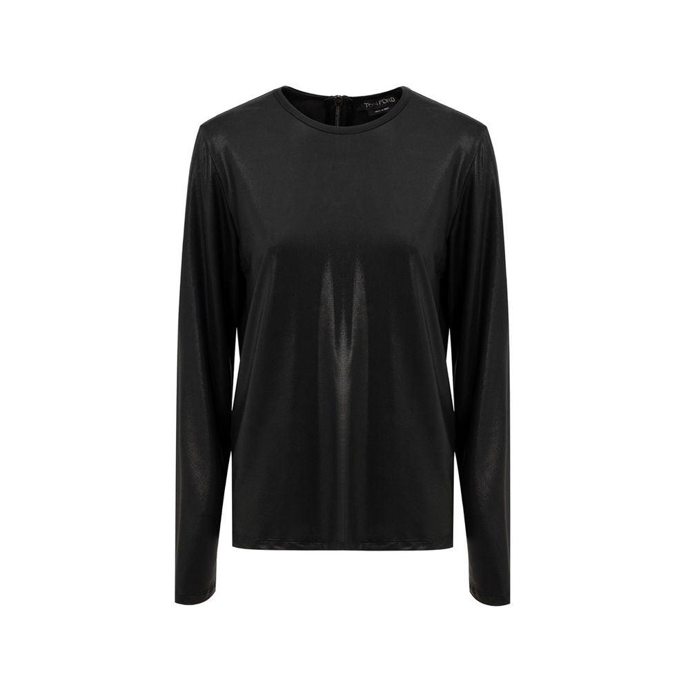 Black Viscose Long Sleeve Knitwear Tom Ford