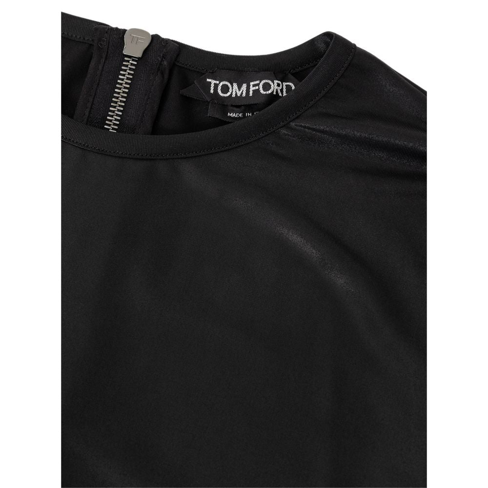 Black Viscose Long Sleeve Knitwear Tom Ford