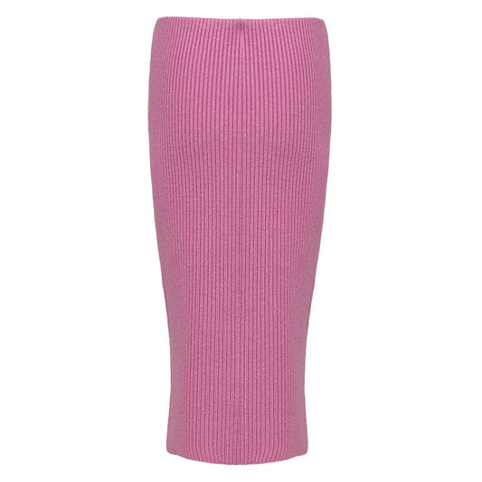 Pink Wool Midi Skirt Skirts Tom Ford
