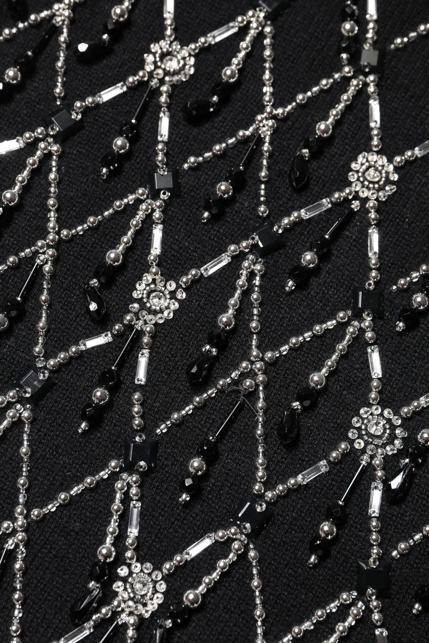 Black Cashmere Embellished Long Sleeves Top Blouses Dolce & Gabbana