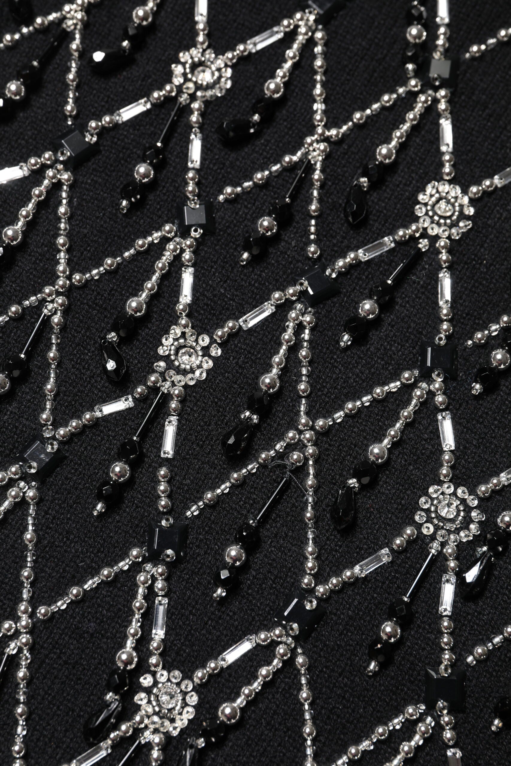 Black Cashmere Embellished Long Sleeves Top Blouses Dolce & Gabbana