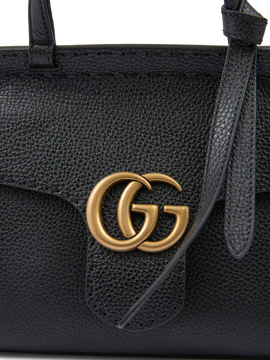 Black Leather GG Marmont Handbag Bags Gucci