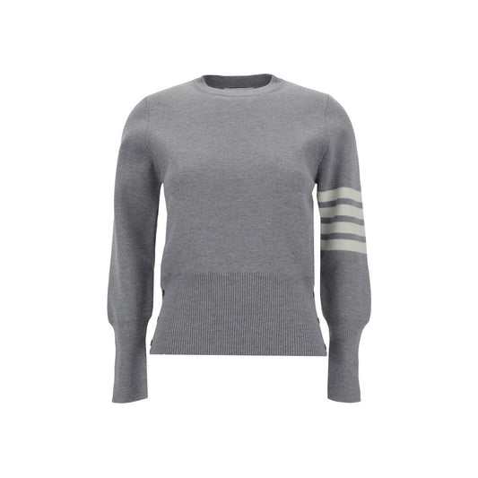 Gray Fleece Wool Sweatshirt Knitwear Thom Browne