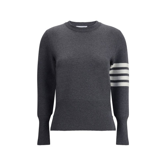 Gray Fleece Wool Sweatshirt Knitwear Thom Browne