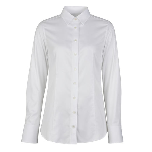 White Cotton Women's Shirt Made in Italy