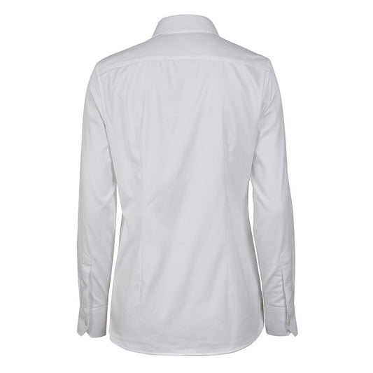 White Cotton Women's Shirt Made in Italy