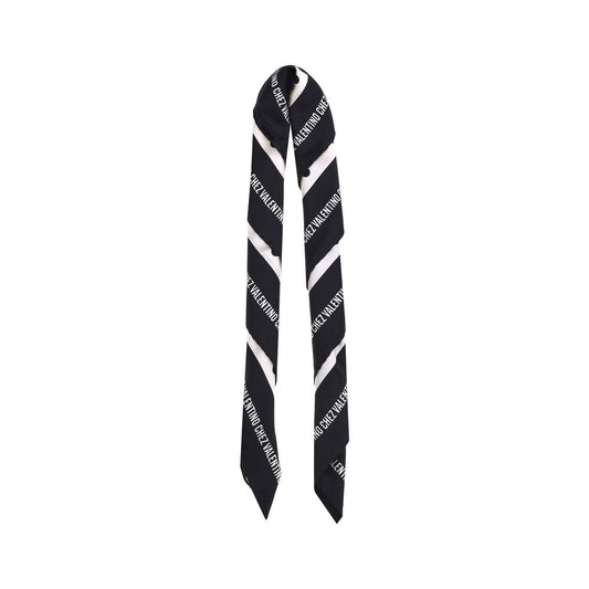 Black Silk Scarf Scarve Valentino Garavani