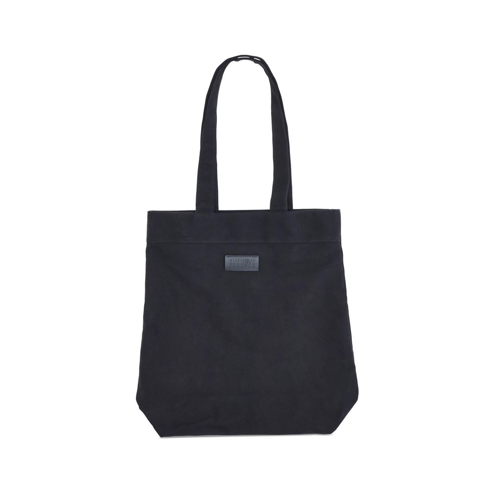 Black Cotton Shoulder Bag Bags MM6