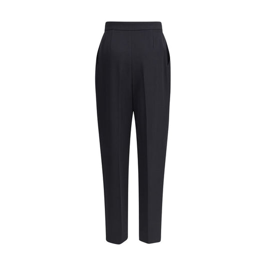Black Wool Dress Pants Balmain