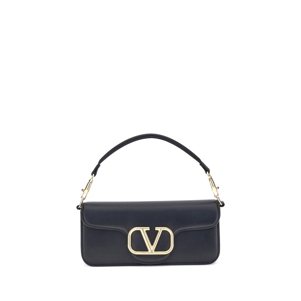Black Calf Leather Bos Taurus Shoulder Bag Bags Valentino Garavani