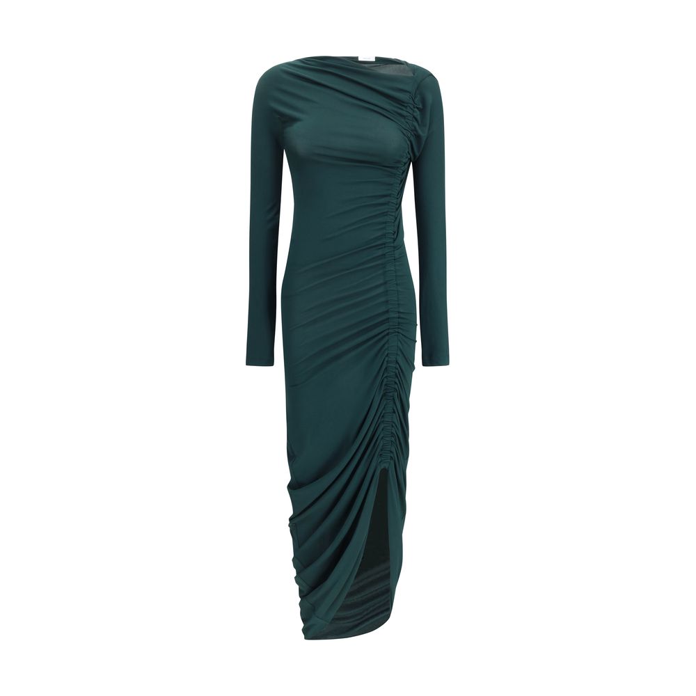 Green Viscose Casual Dress Dress Ferragamo