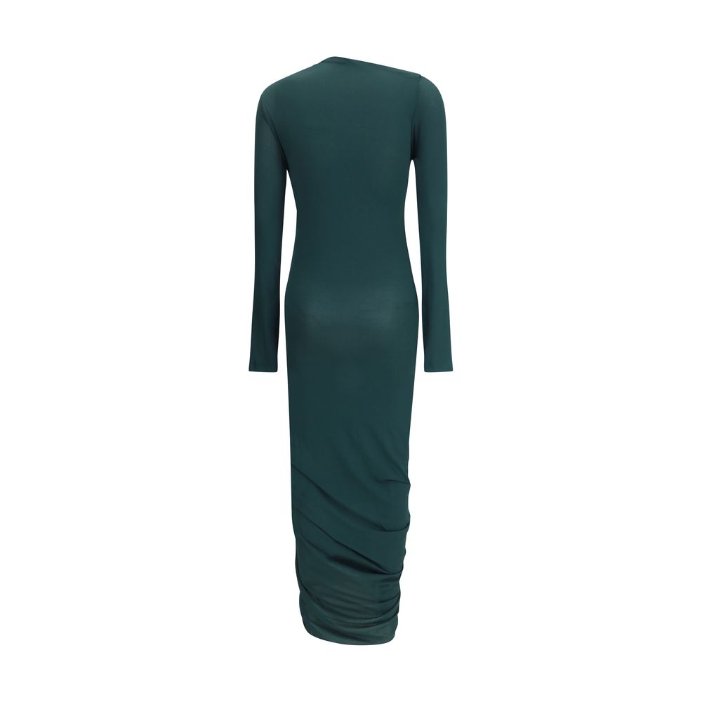 Green Viscose Casual Dress Dress Ferragamo