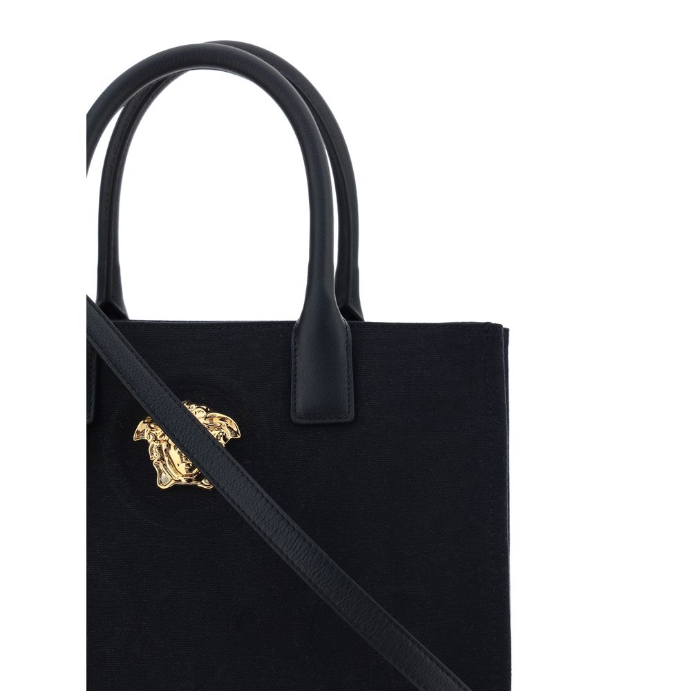 Black Cotton Shoulder Bag Bags Versace