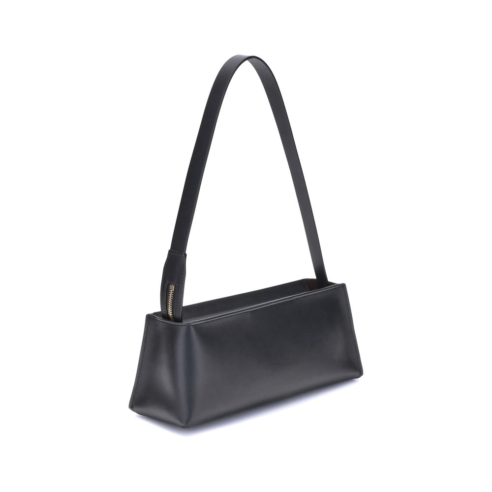 Black Calf Leather Bos Taurus Shoulder Bag Bags Marni