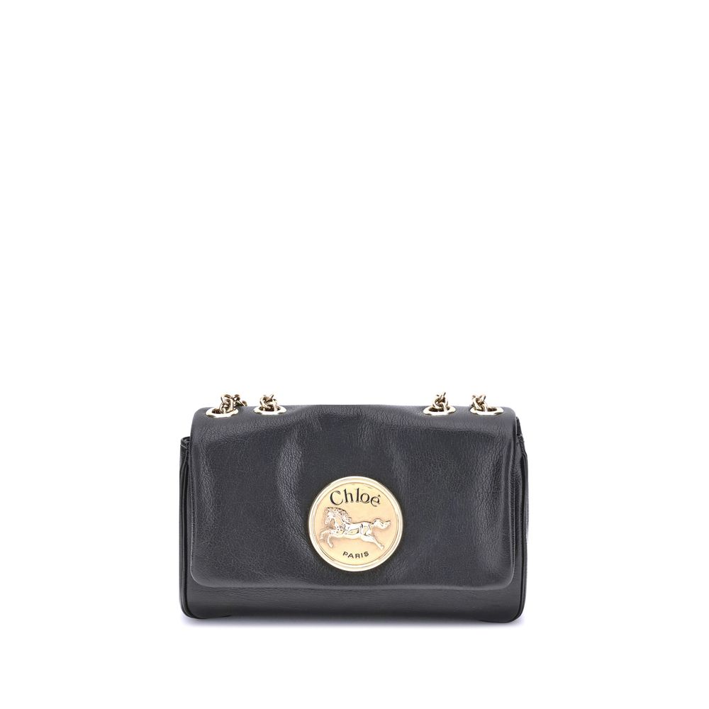 Black Calf Leather Bos Taurus Shoulder Bag Bags Chloé