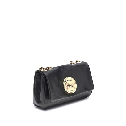 Black Calf Leather Bos Taurus Shoulder Bag Bags Chloé
