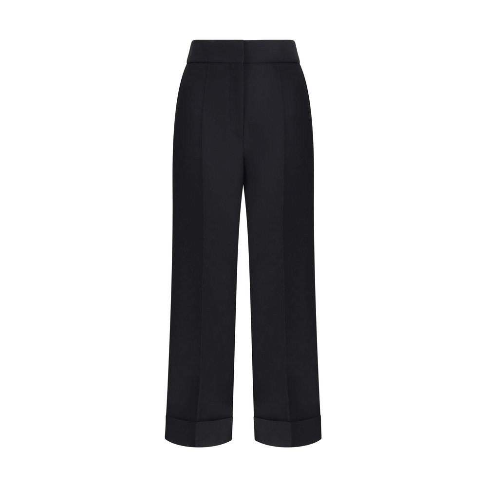 Black Wool Dress Pants Valentino