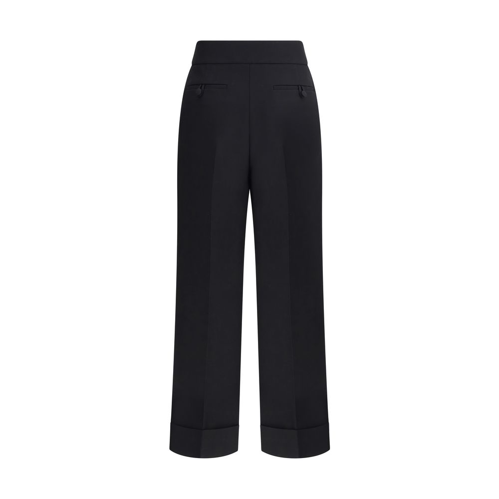 Black Wool Dress Pants Valentino