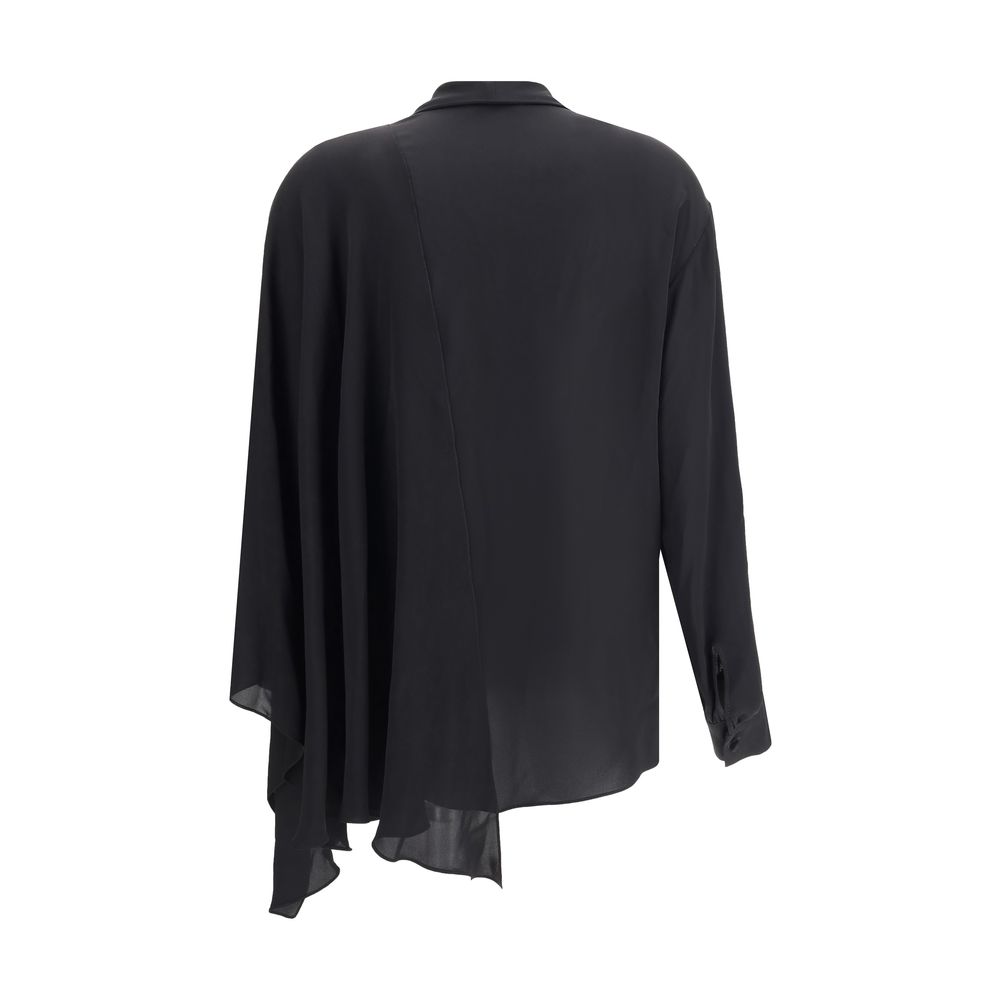 Black Silk Blouse Blouses Balenciaga