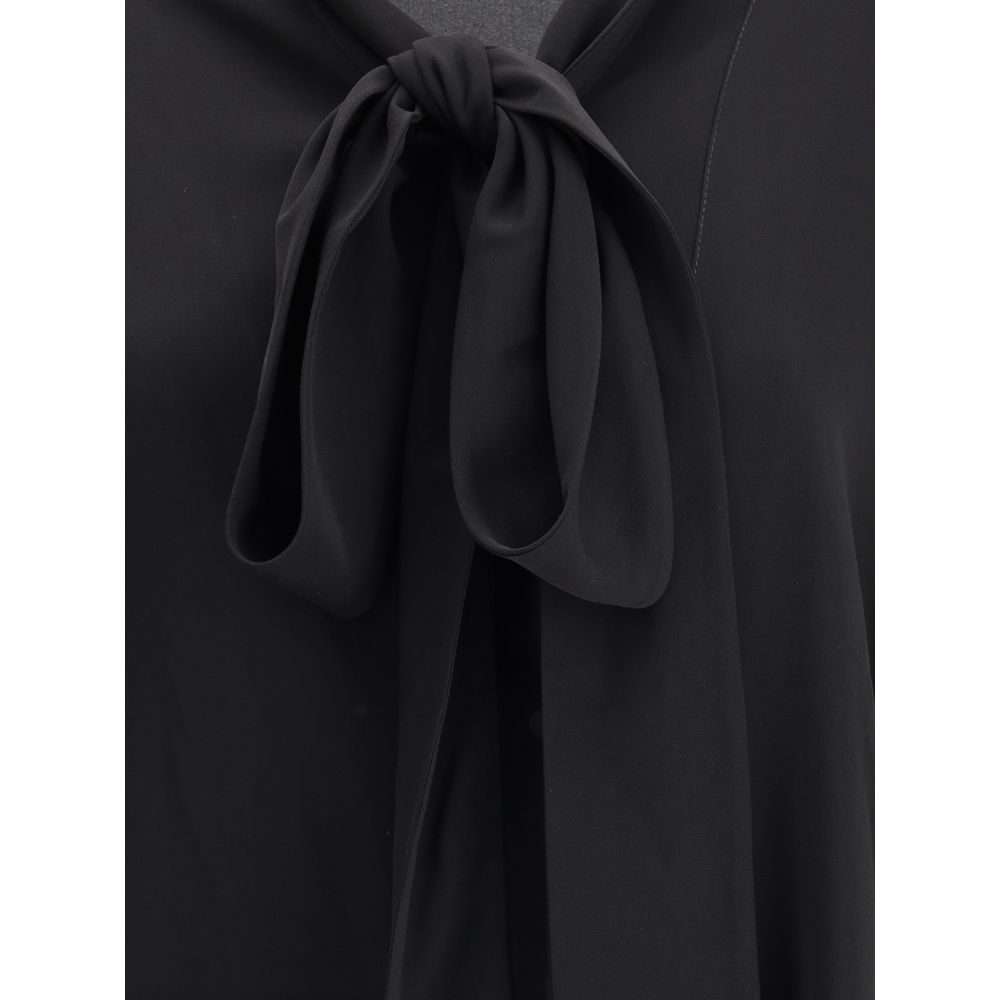 Black Silk Blouse Blouses Balenciaga