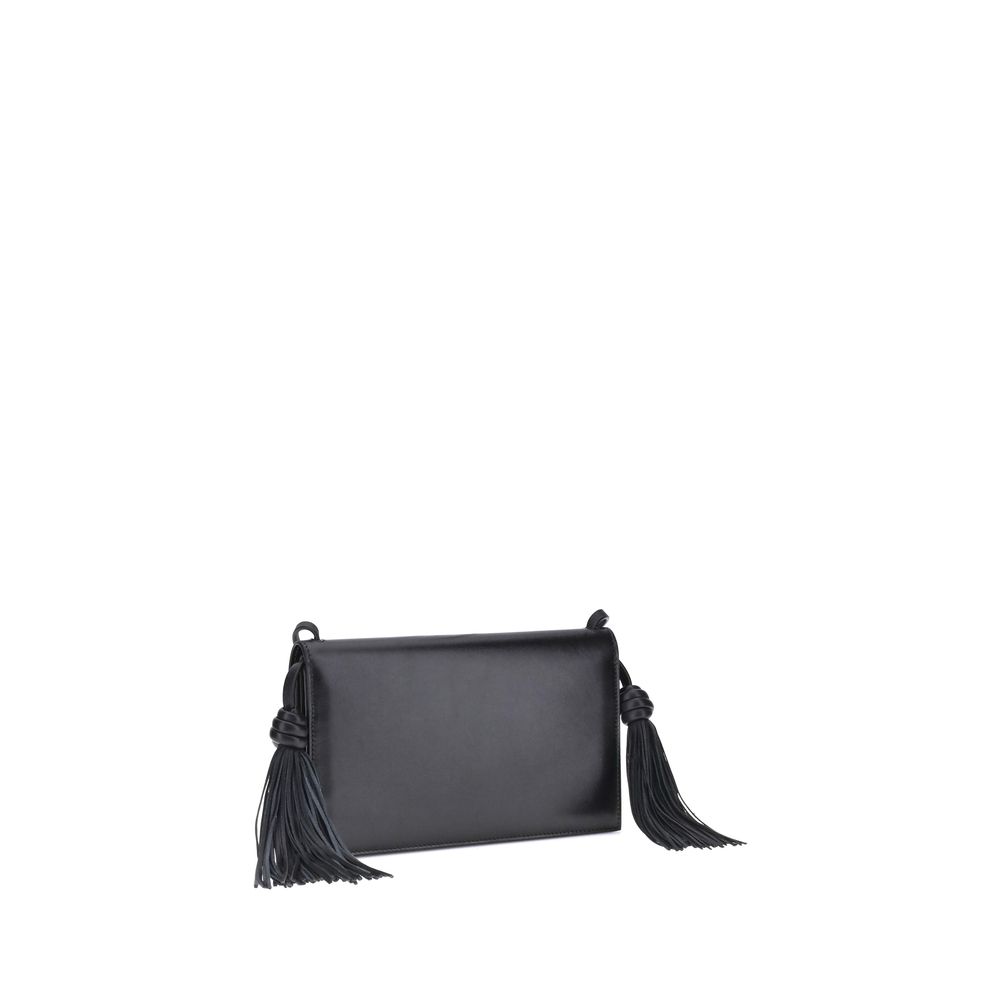 Black Calf Leather Bos Taurus Shoulder Bag Bags Jil Sander