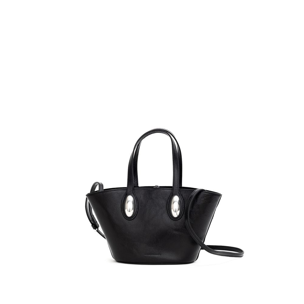 Black Leather Shoulder Bag Bags Alexander Wang
