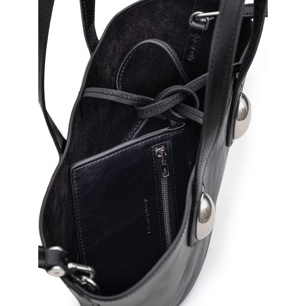 Black Leather Shoulder Bag Bags Alexander Wang