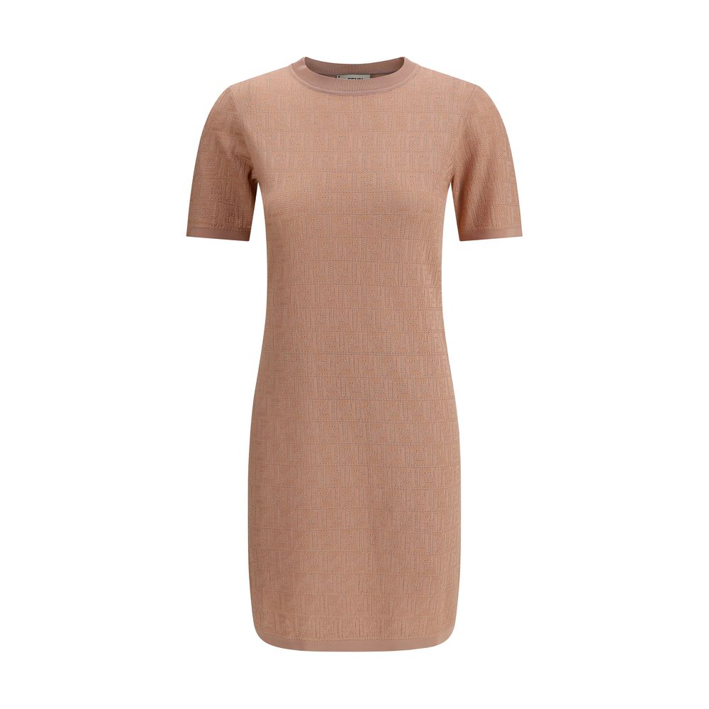 Multicolor Cotton Casual Dress Dress Fendi