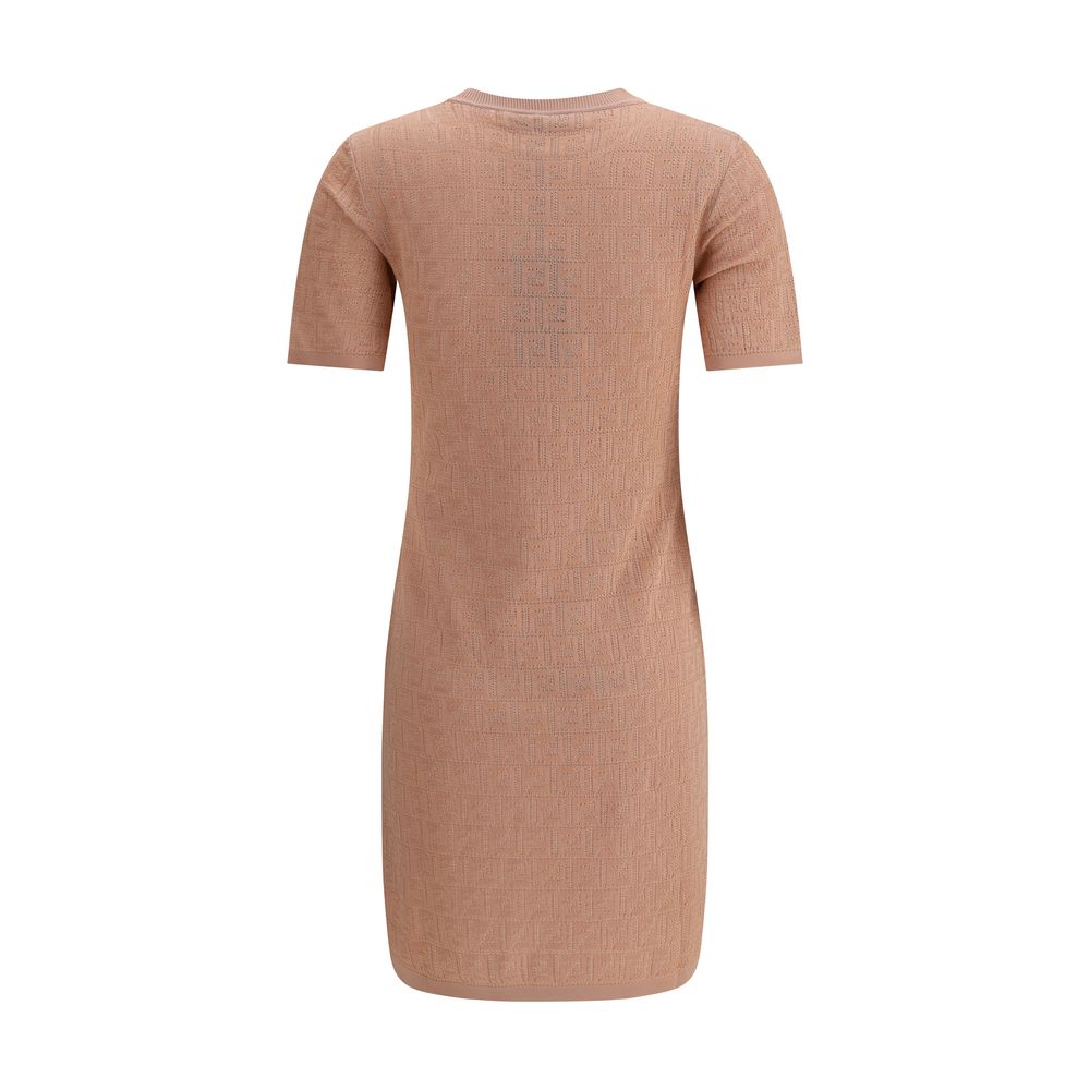 Multicolor Cotton Casual Dress Dress Fendi