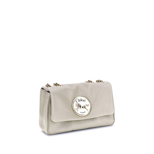 Beige Calf Leather Bos Taurus Shoulder Bag Bags Chloé