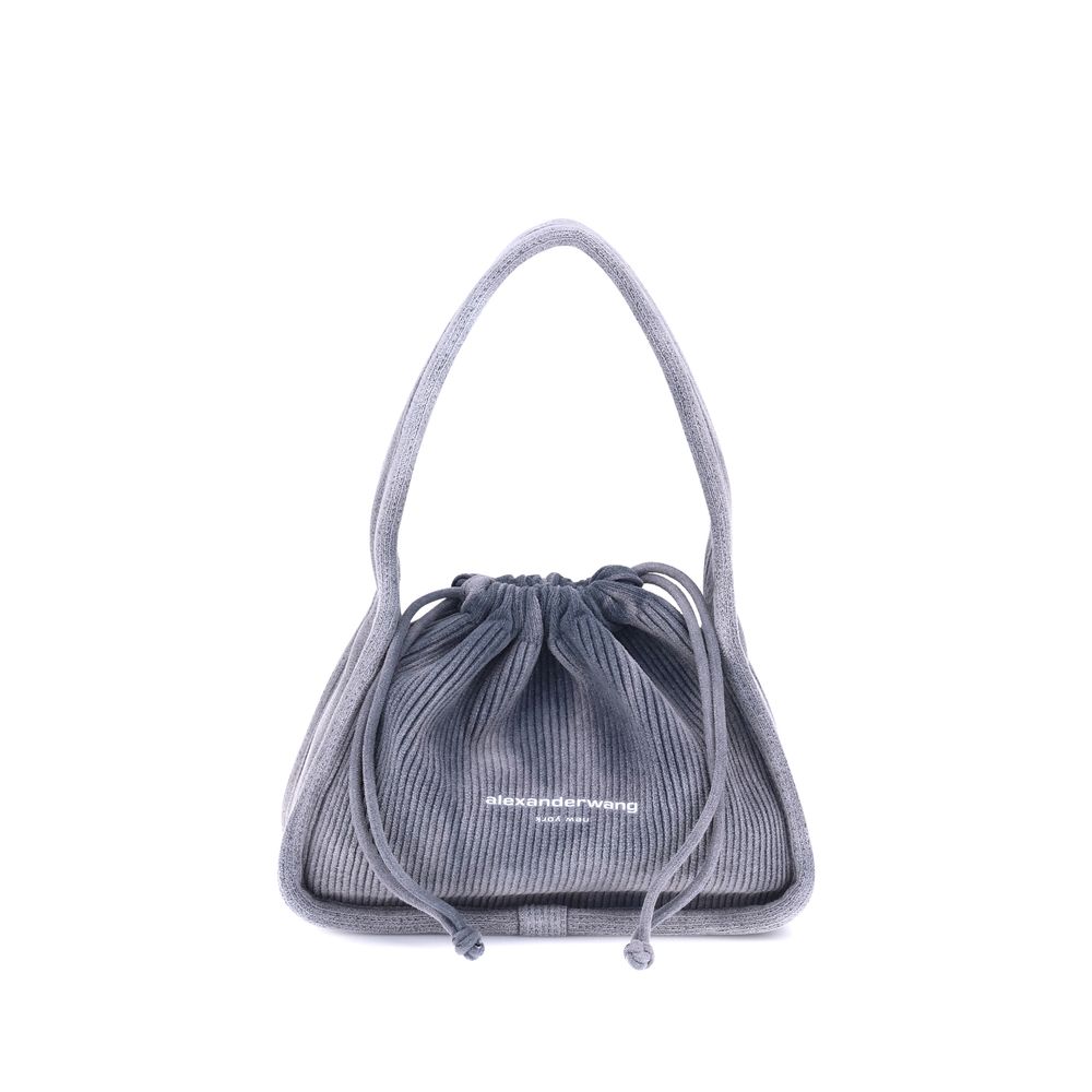 Light Blue Cotton Shoulder Bag Bags Alexander Wang