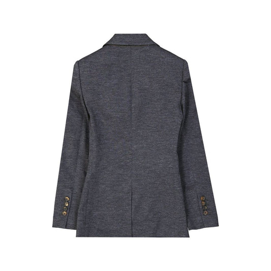 Gray Wool Blazer Blazer Brunello Cucinelli
