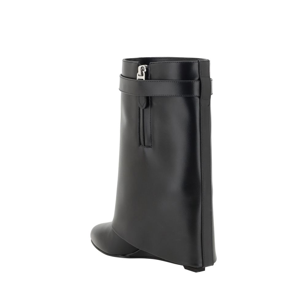 Black Calf Leather Bos Taurus Ankle Boots Shoes Givenchy