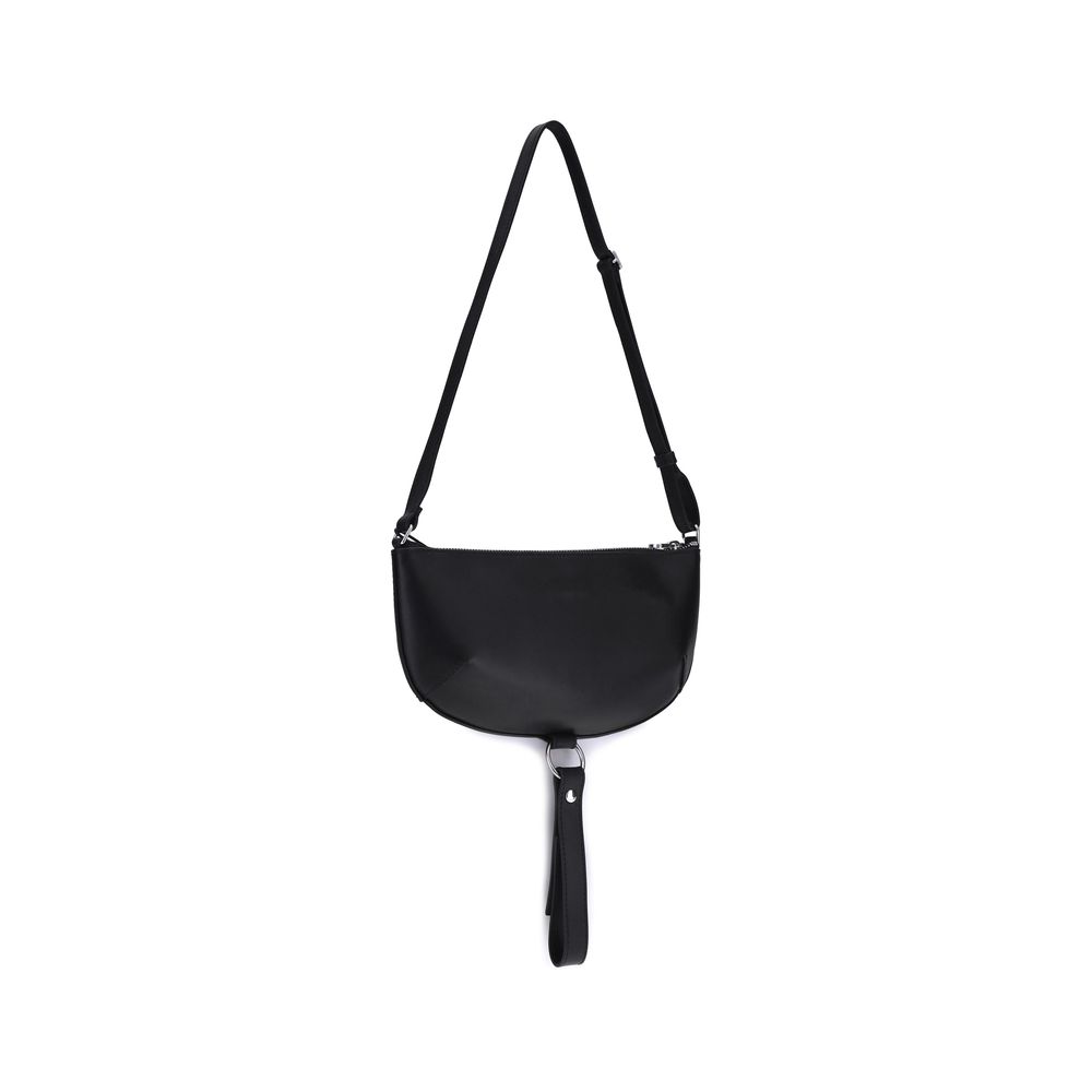 Black Calf Leather Bos Taurus Shoulder Bag Bags Courrèges