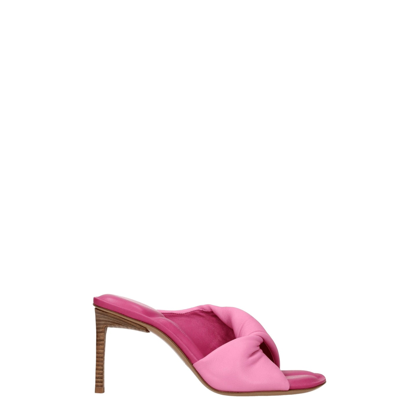 Pink Leather Stiletto Heel Sandals Shoes Jacquemus