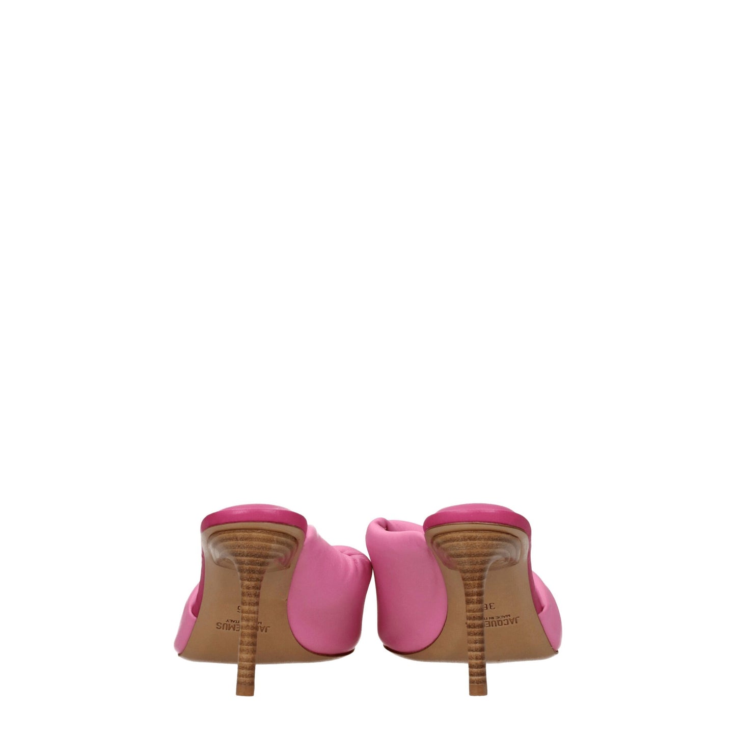 Pink Leather Stiletto Heel Sandals Shoes Jacquemus