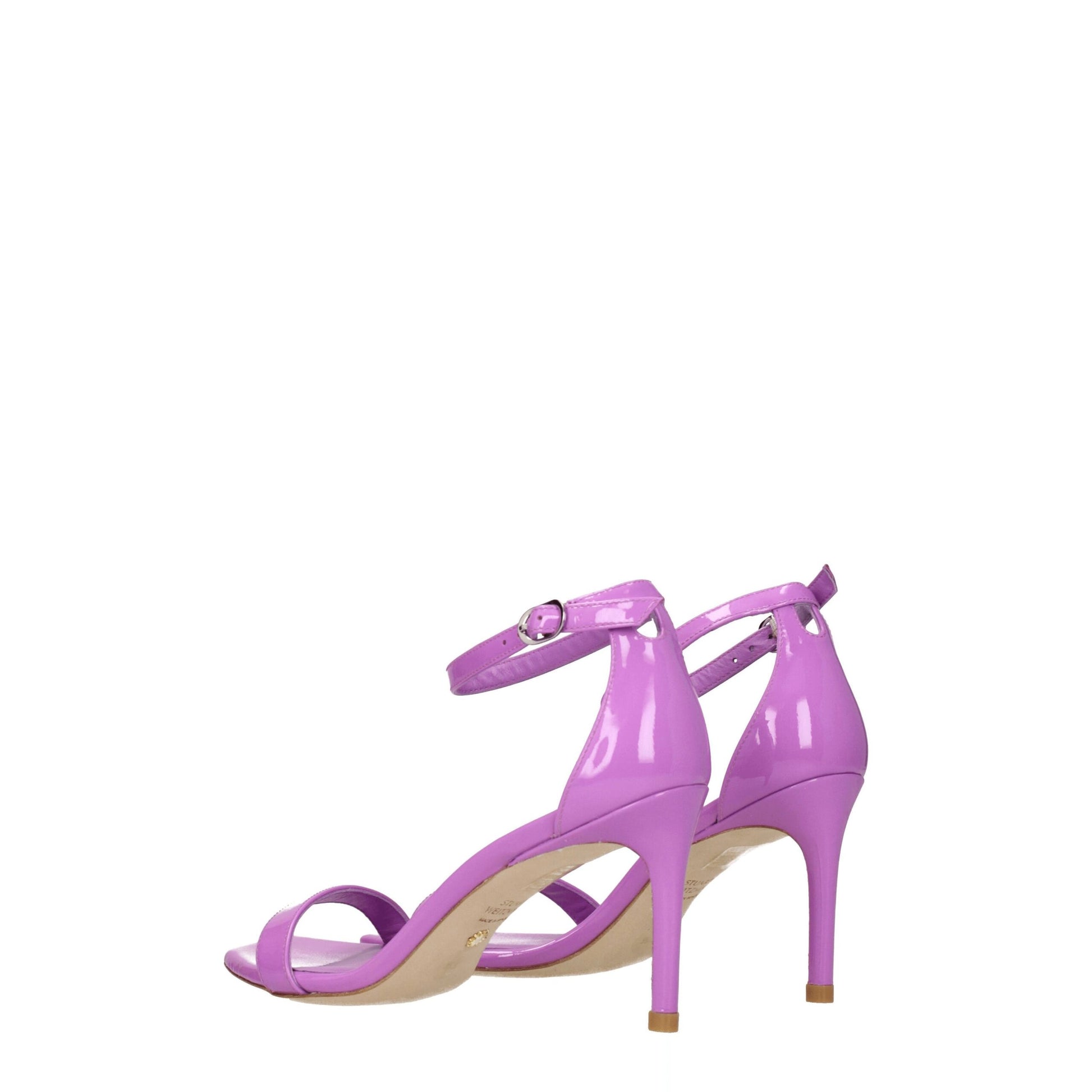 Purple Leather Stiletto Heel Sandals Shoes Stuart Weitzman