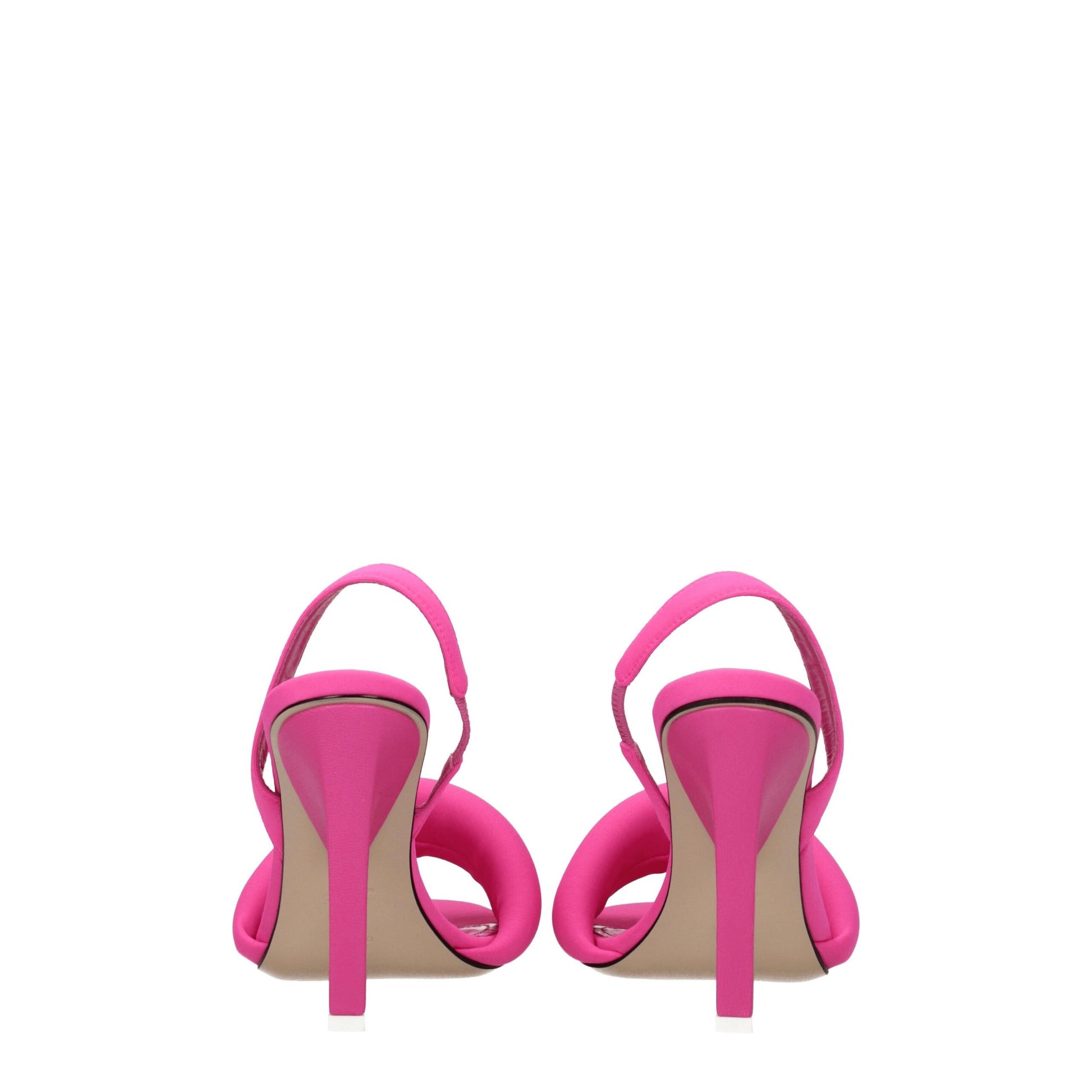 Pink Fabric Stiletto Heel Sandals Shoes The Attico