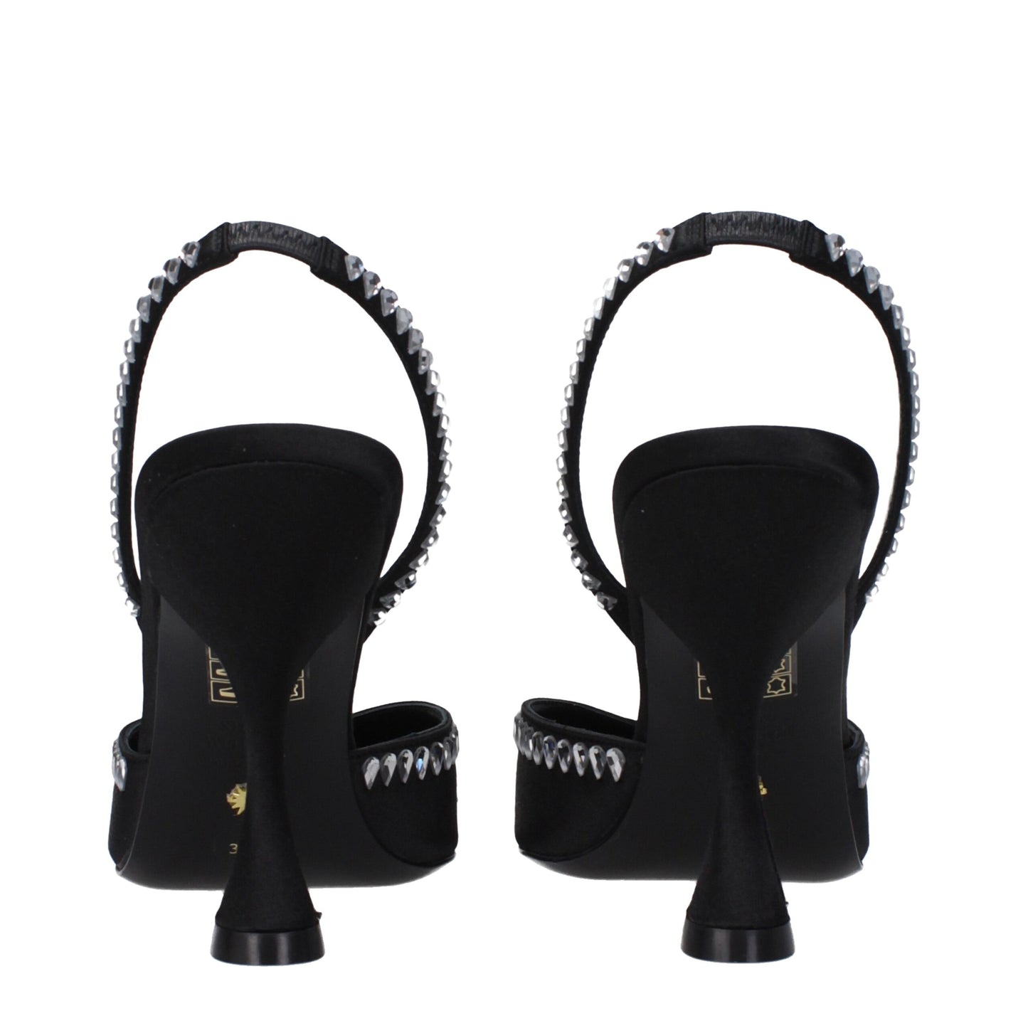 Black Satin Stiletto Heel Sandals Shoes Stuart Weitzman