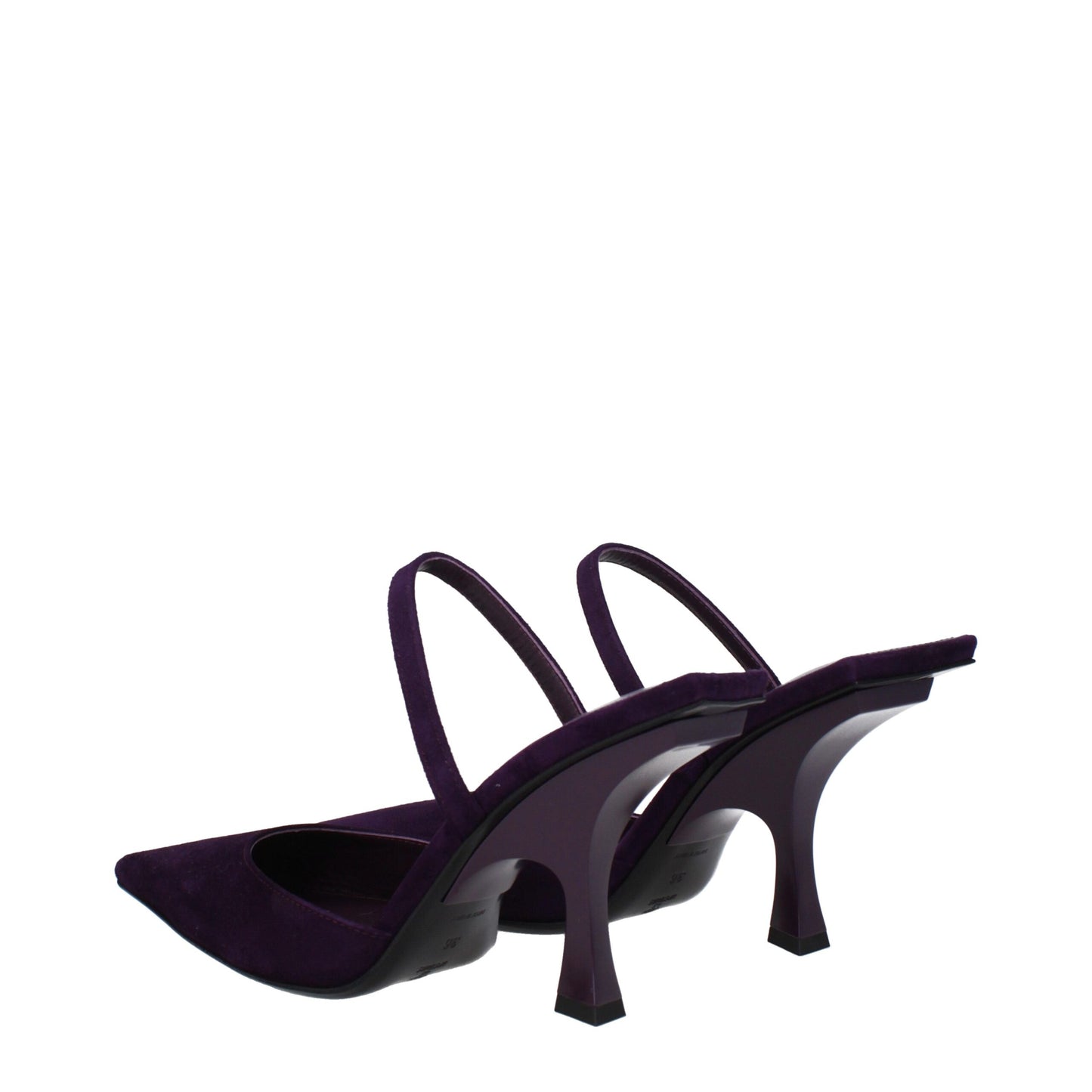 Purple Leather Stiletto Heel Sandals Shoes The Attico