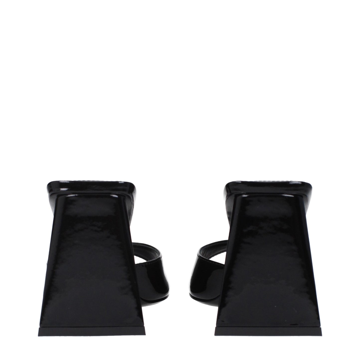 Black Leather Stiletto Heel Sandals Shoes The Attico