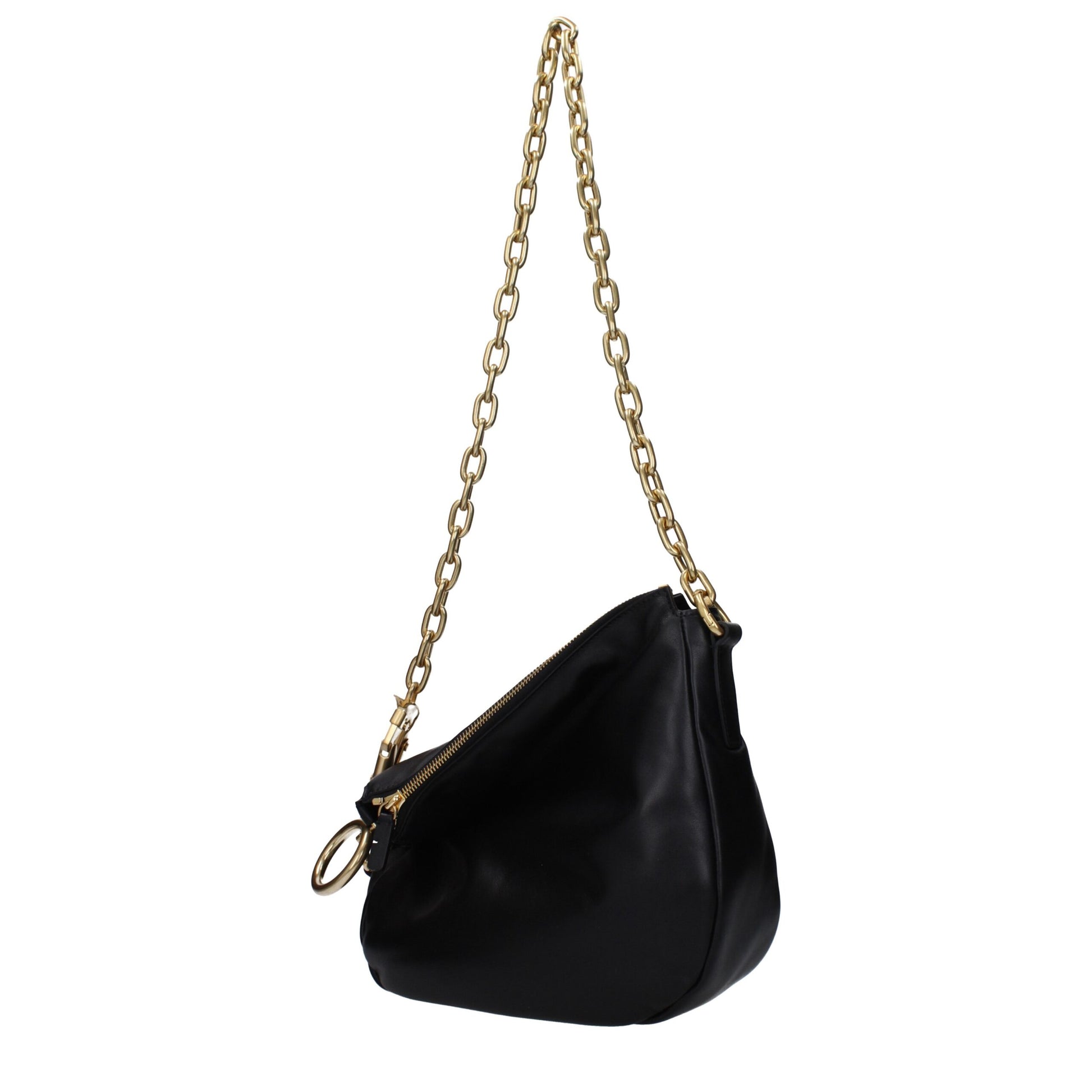 Black Leather Shoulder Bag Bags Burberry
