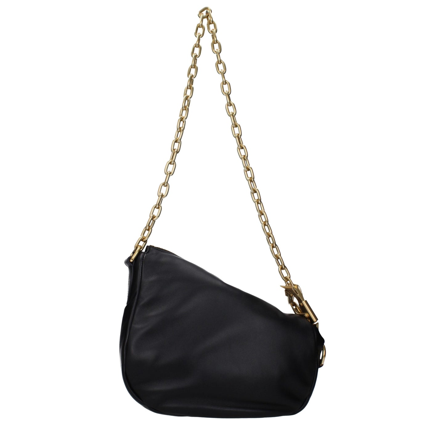 Black Leather Shoulder Bag Bags Burberry